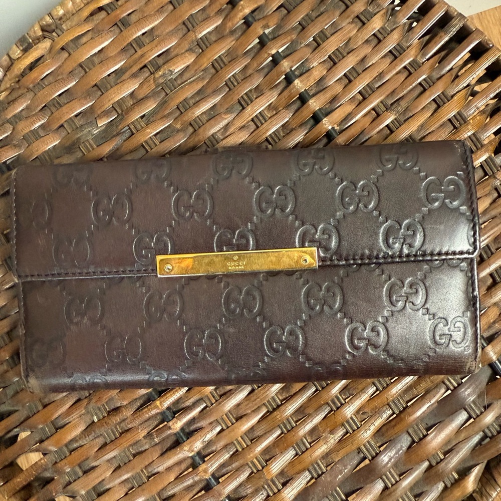 Gucci Brown Leather Wallet